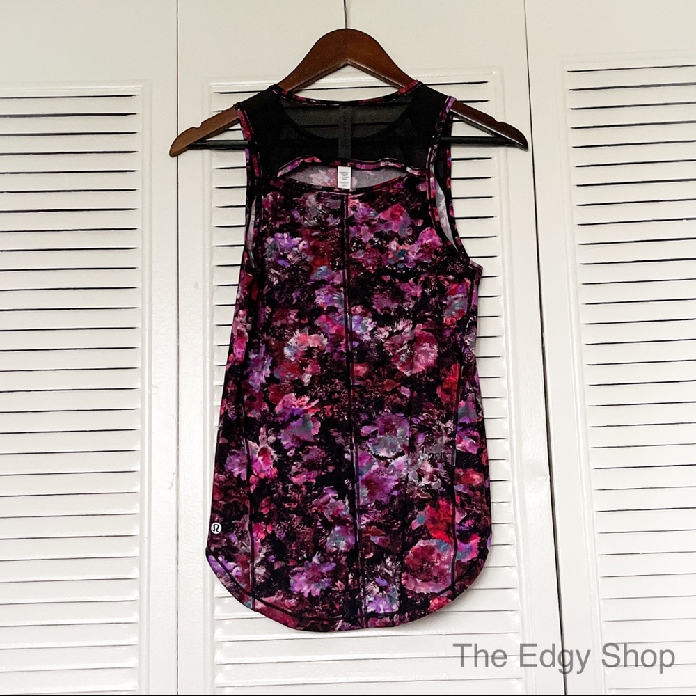 lululemon athletica | Sculpt Tank Fluoro Floral Multi Black - Picture 4 of 6